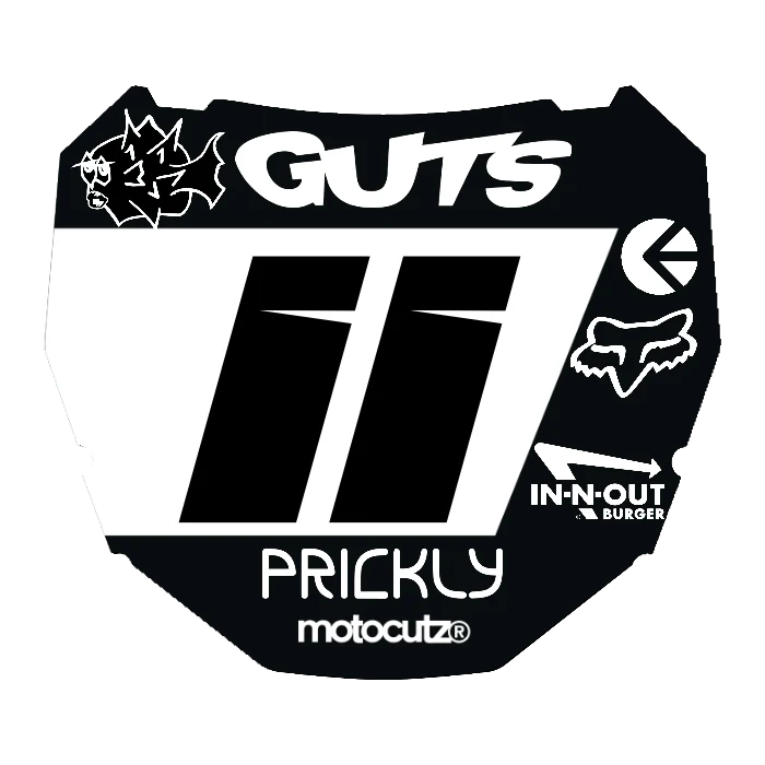 CUSTOM ODI NUMBER PLATE DECAL