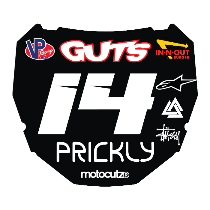 CUSTOM ODI NUMBER PLATE DECAL
