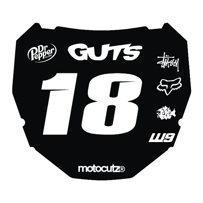 CUSTOM ODI NUMBER PLATE DECAL