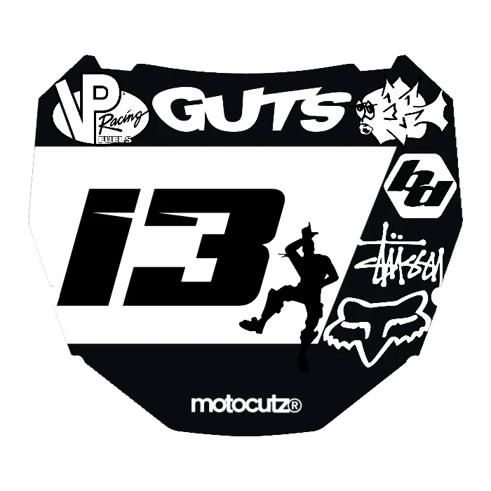 CUSTOM ODI NUMBER PLATE DECAL