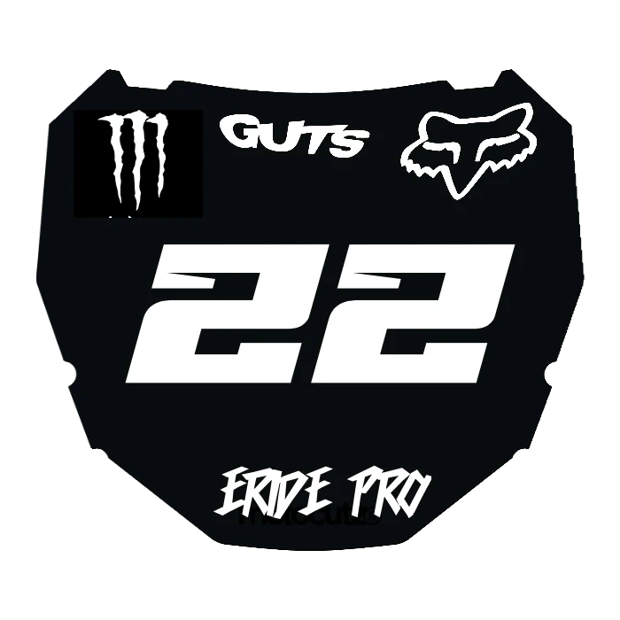 CUSTOM ODI NUMBER PLATE DECAL