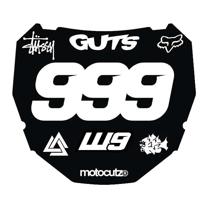 CUSTOM ODI NUMBER PLATE DECAL