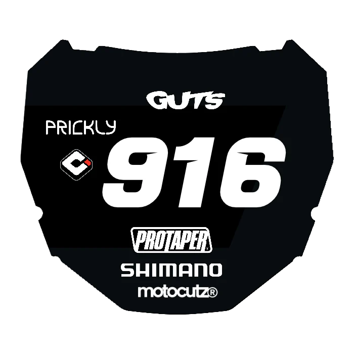 CUSTOM ODI NUMBER PLATE DECAL