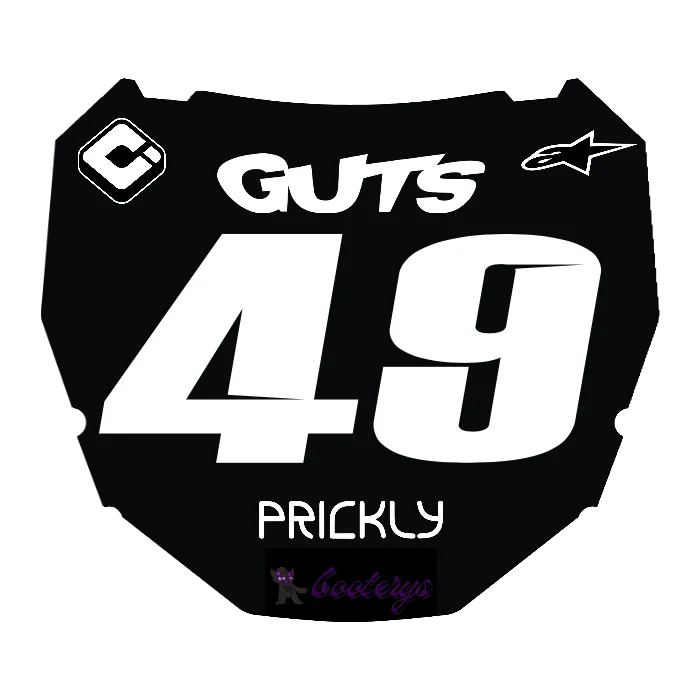 CUSTOM ODI NUMBER PLATE DECAL