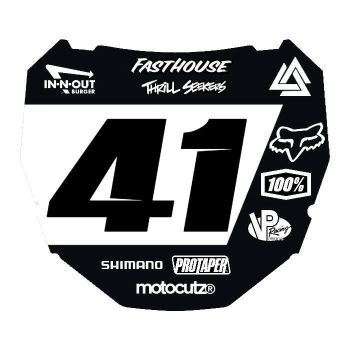 CUSTOM ODI NUMBER PLATE DECAL