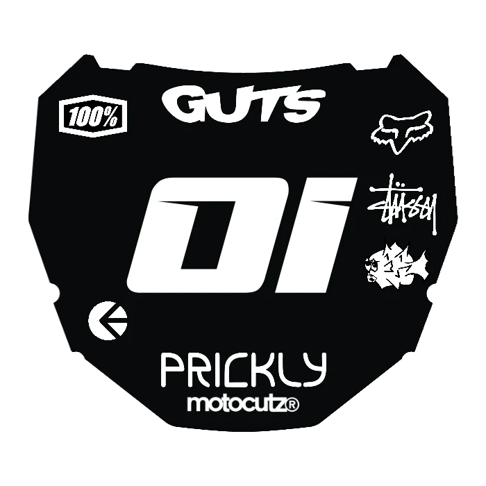CUSTOM ODI NUMBER PLATE DECAL