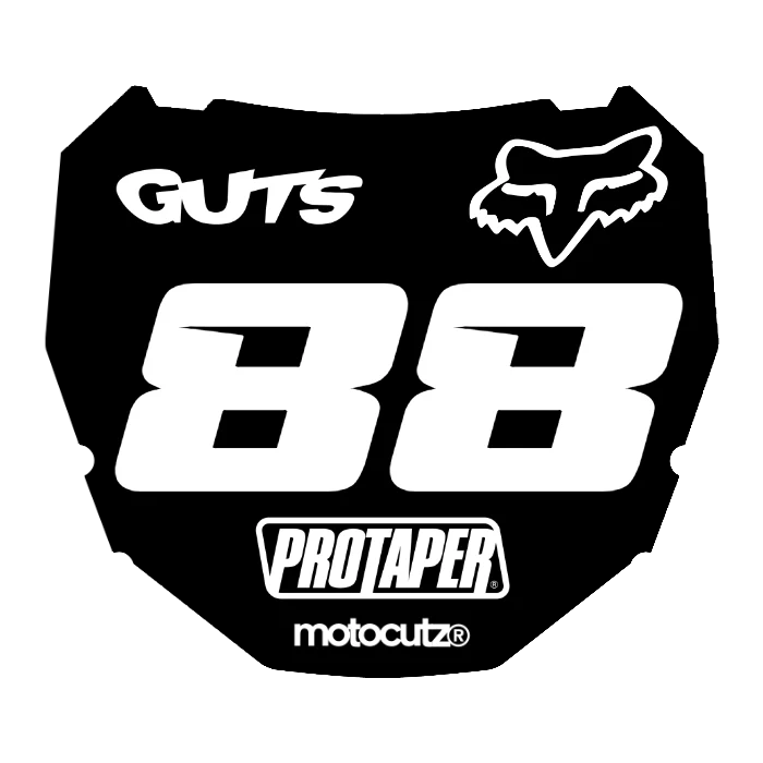 CUSTOM ODI NUMBER PLATE DECAL