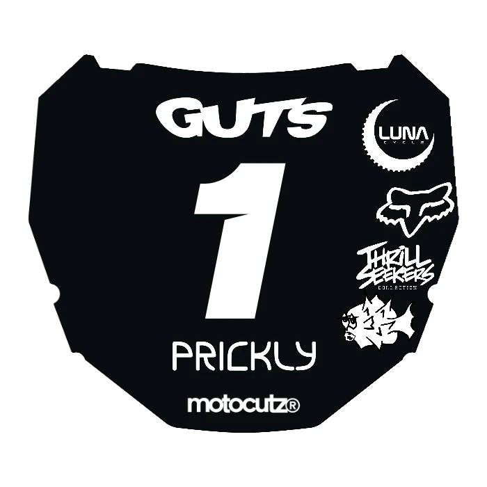 CUSTOM ODI NUMBER PLATE DECAL