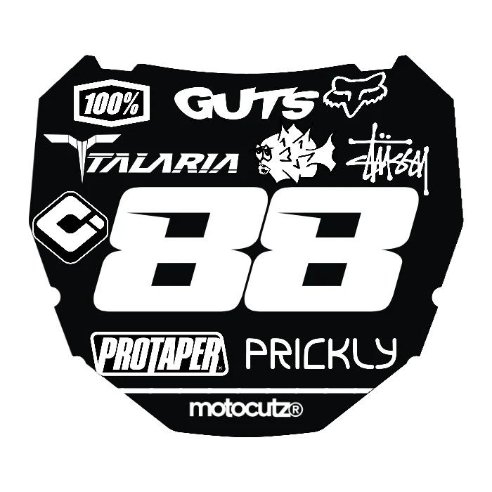 CUSTOM ODI NUMBER PLATE DECAL