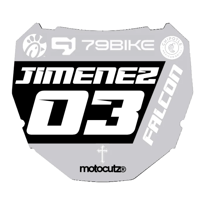 CUSTOM ODI NUMBER PLATE DECAL