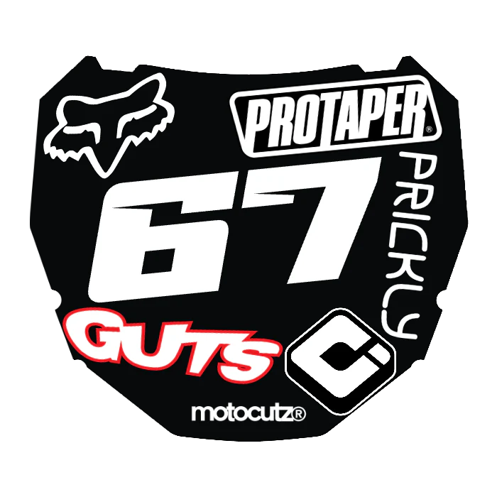 CUSTOM ODI NUMBER PLATE DECAL