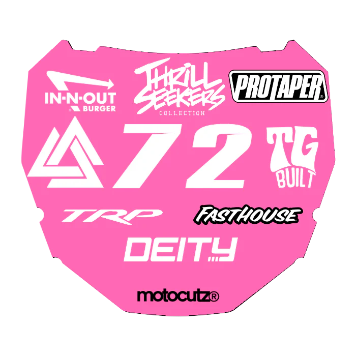 CUSTOM ODI NUMBER PLATE DECAL