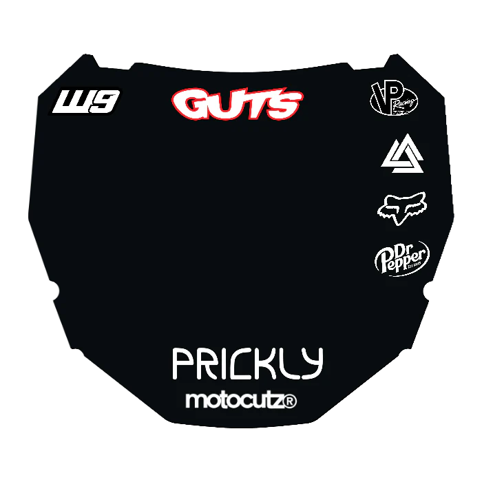 CUSTOM ODI NUMBER PLATE DECAL