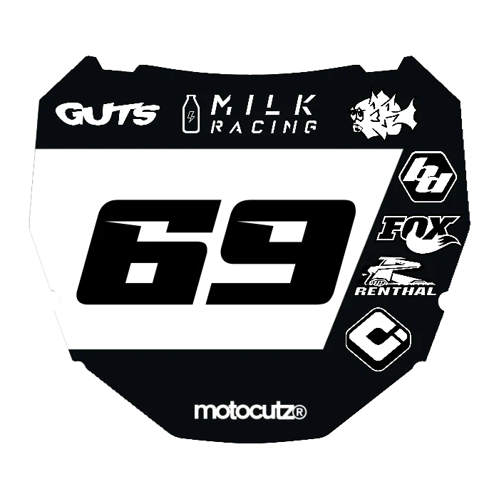 CUSTOM ODI NUMBER PLATE DECAL