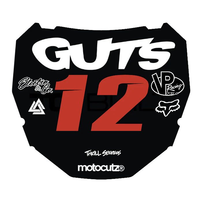 CUSTOM ODI NUMBER PLATE DECAL
