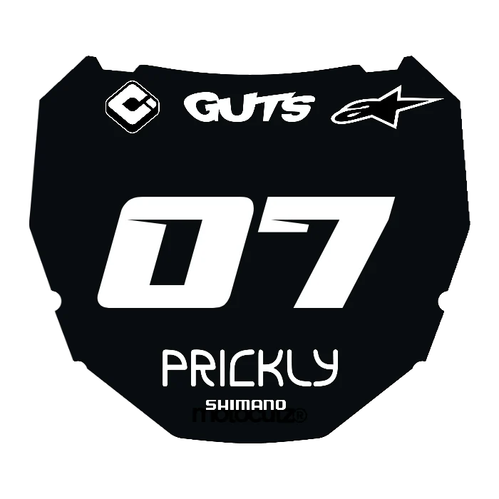 CUSTOM ODI NUMBER PLATE DECAL