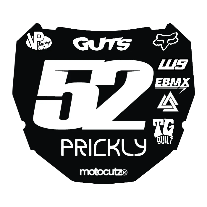 CUSTOM ODI NUMBER PLATE DECAL
