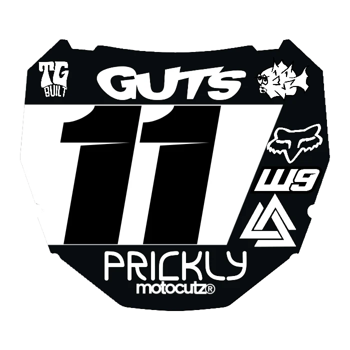 CUSTOM ODI NUMBER PLATE DECAL