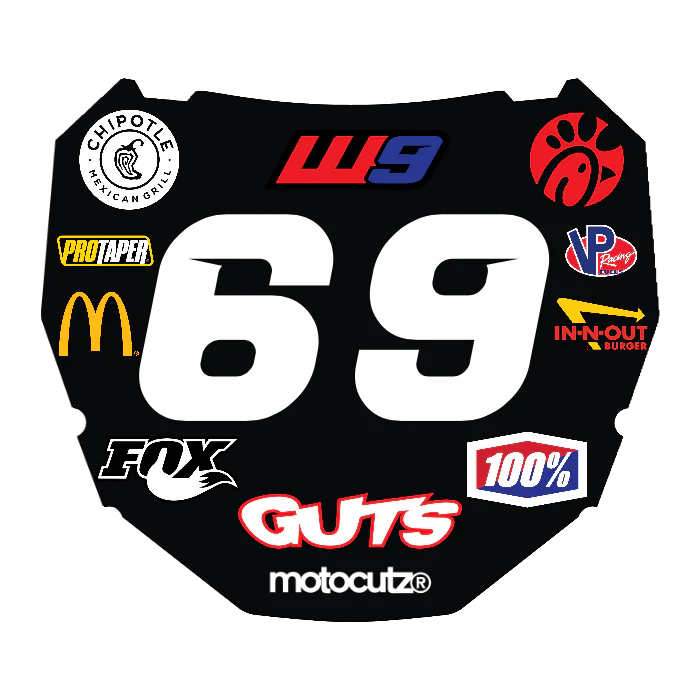 CUSTOM ODI NUMBER PLATE DECAL