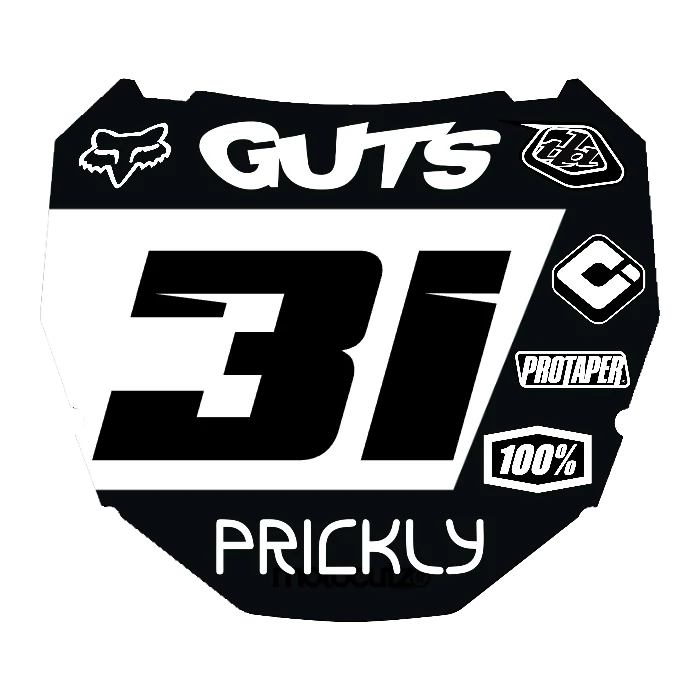 CUSTOM ODI NUMBER PLATE DECAL
