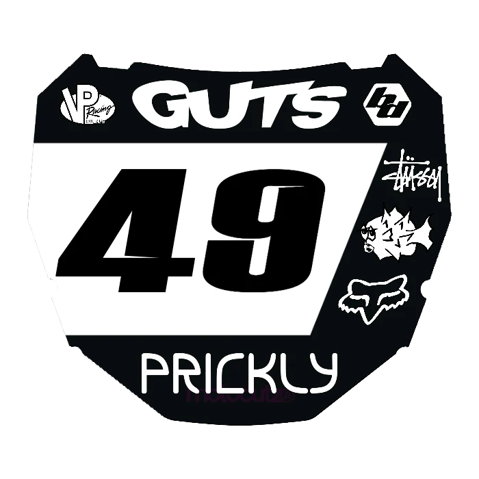 CUSTOM ODI NUMBER PLATE DECAL