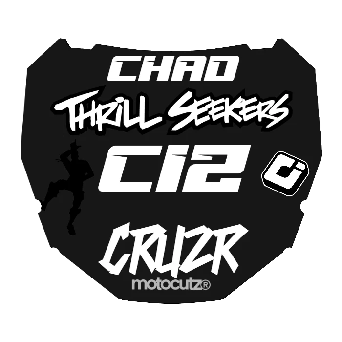 CUSTOM ODI NUMBER PLATE DECAL
