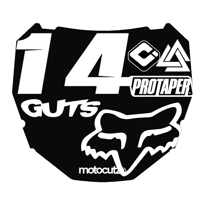 CUSTOM ODI NUMBER PLATE DECAL