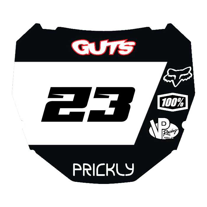CUSTOM ODI NUMBER PLATE DECAL