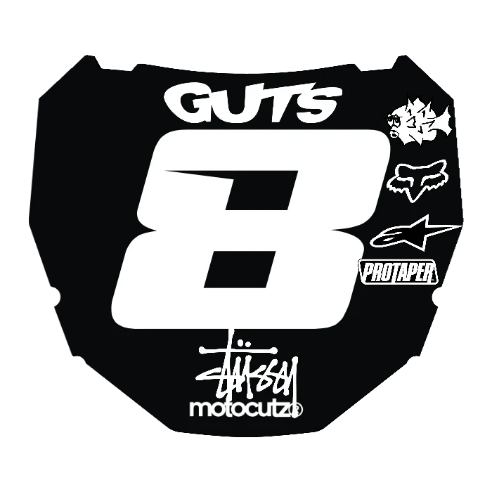 CUSTOM ODI NUMBER PLATE DECAL