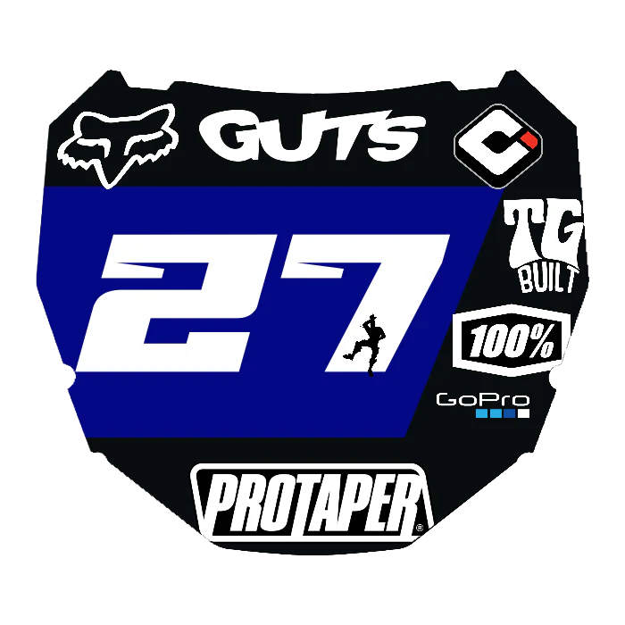 CUSTOM ODI NUMBER PLATE DECAL