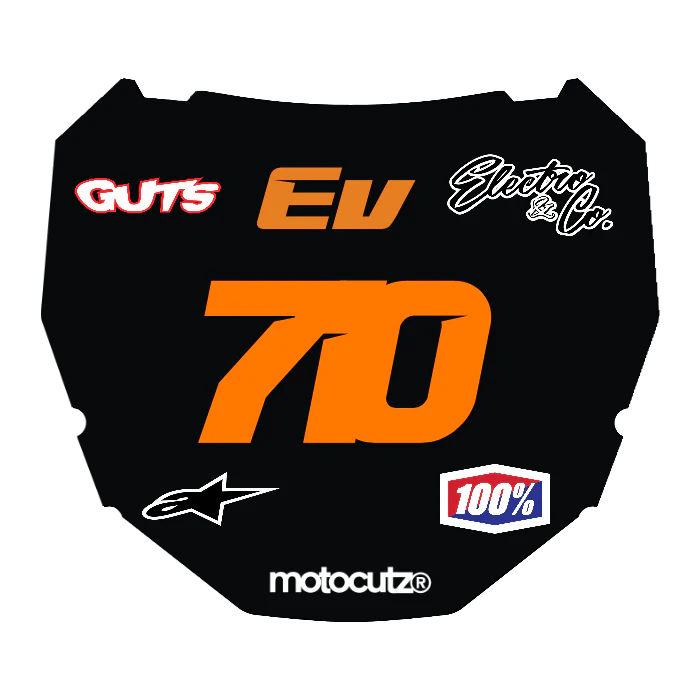 CUSTOM ODI NUMBER PLATE DECAL