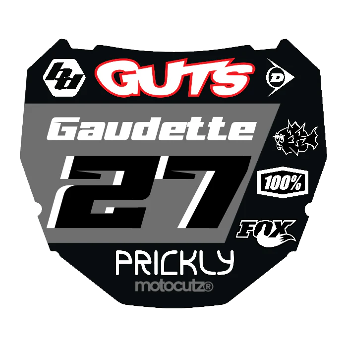 CUSTOM ODI NUMBER PLATE DECAL
