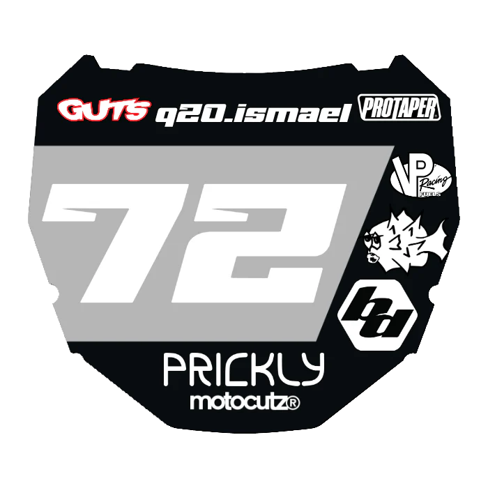 CUSTOM ODI NUMBER PLATE DECAL