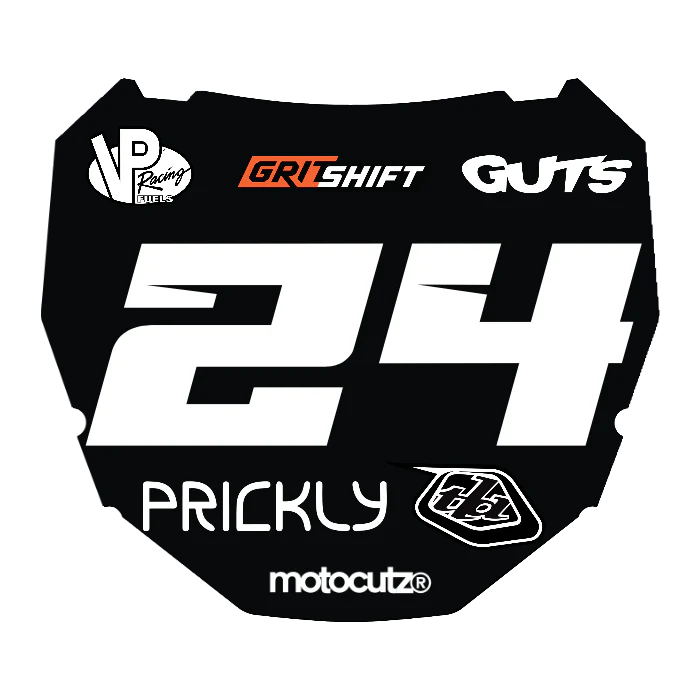CUSTOM ODI NUMBER PLATE DECAL