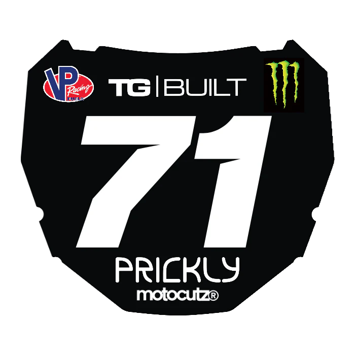 CUSTOM ODI NUMBER PLATE DECAL