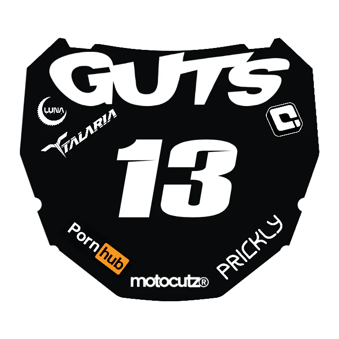 CUSTOM ODI NUMBER PLATE DECAL