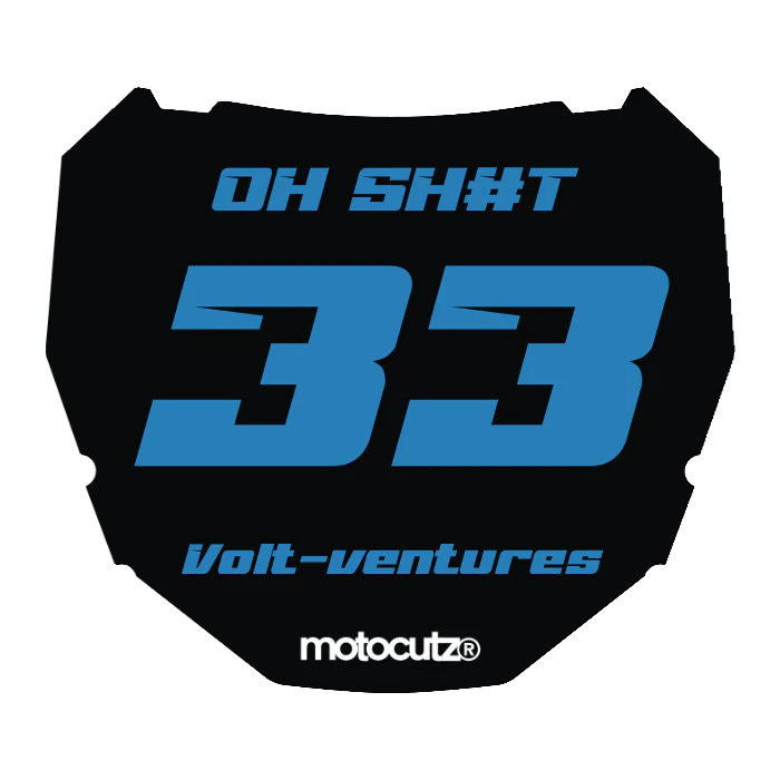 CUSTOM ODI NUMBER PLATE DECAL
