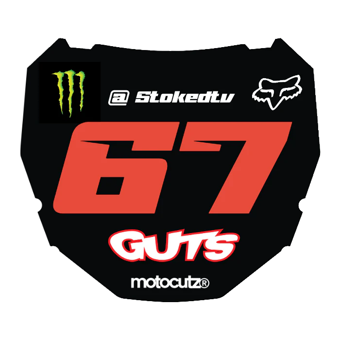 CUSTOM ODI NUMBER PLATE DECAL