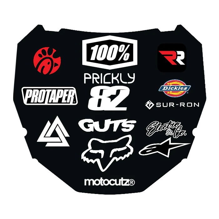 CUSTOM ODI NUMBER PLATE DECAL