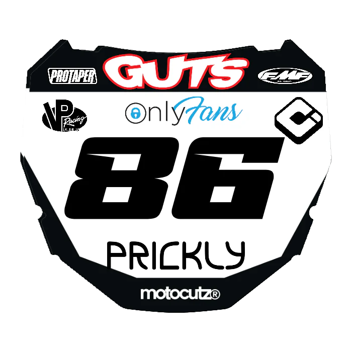 CUSTOM ODI NUMBER PLATE DECAL