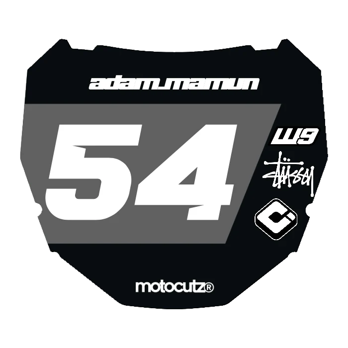 CUSTOM ODI NUMBER PLATE DECAL