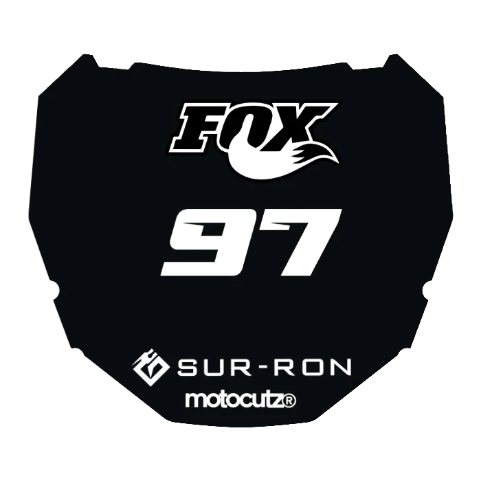 CUSTOM ODI NUMBER PLATE DECAL