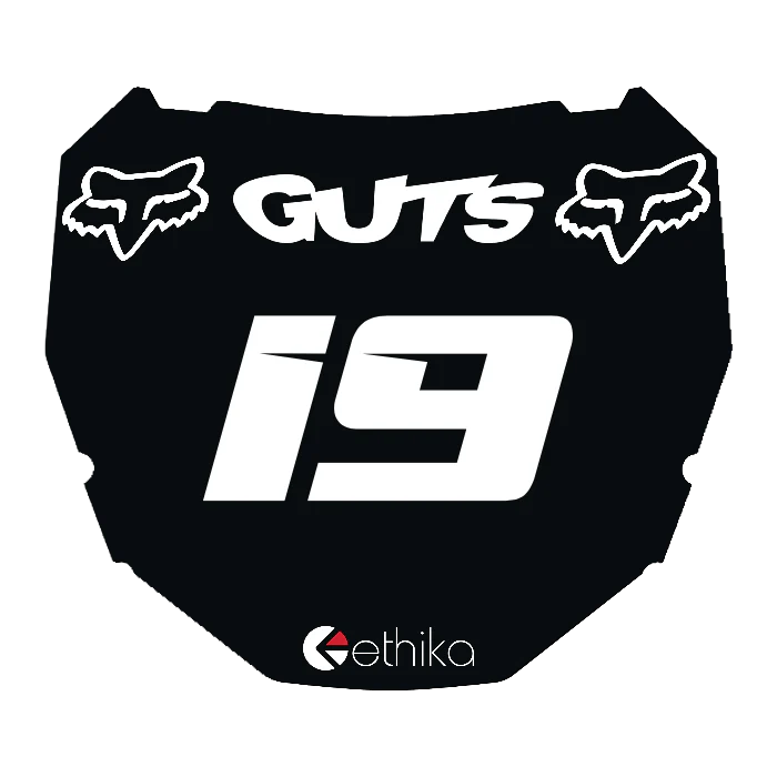 CUSTOM ODI NUMBER PLATE DECAL