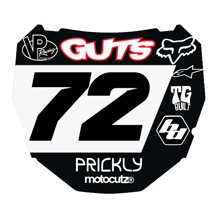 CUSTOM ODI NUMBER PLATE DECAL