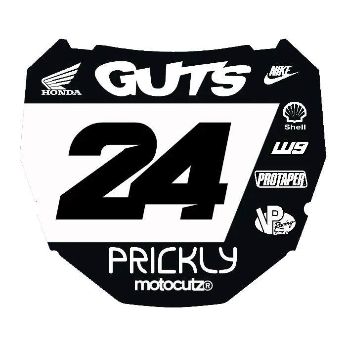 CUSTOM ODI NUMBER PLATE DECAL