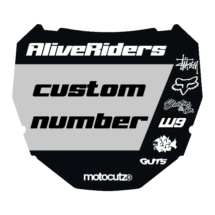 CUSTOM ODI NUMBER PLATE DECAL