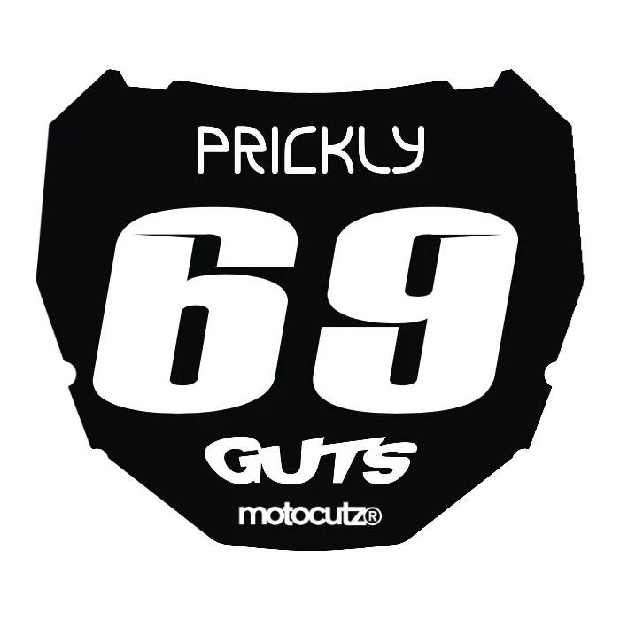 CUSTOM ODI NUMBER PLATE DECAL