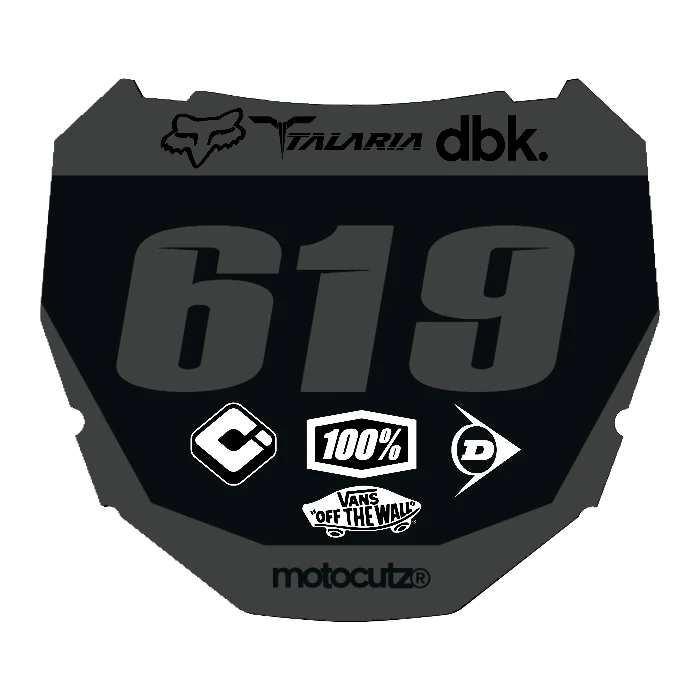 CUSTOM ODI NUMBER PLATE DECAL