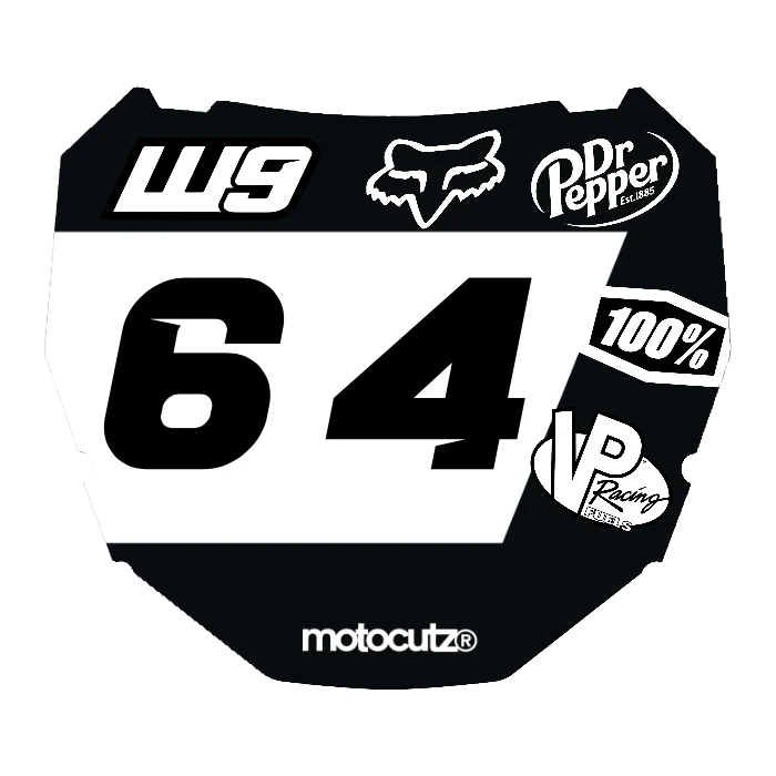 CUSTOM ODI NUMBER PLATE DECAL