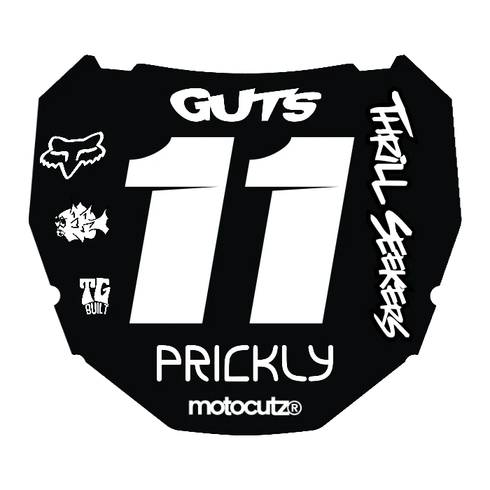 CUSTOM ODI NUMBER PLATE DECAL